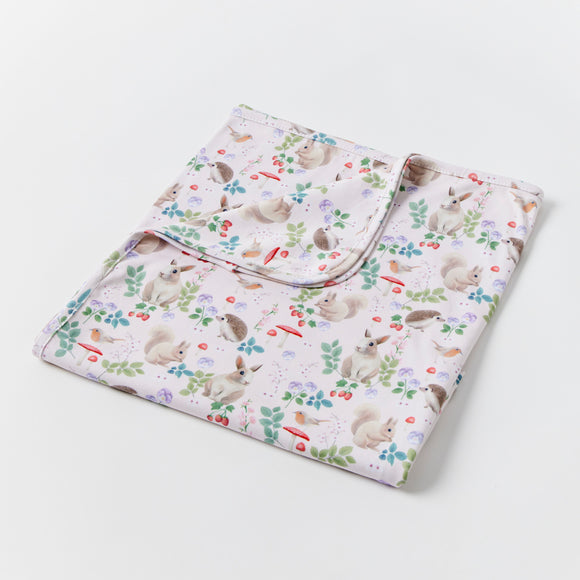 Woodland Animal Baby Jersey Wrap/Lightweight Blanket