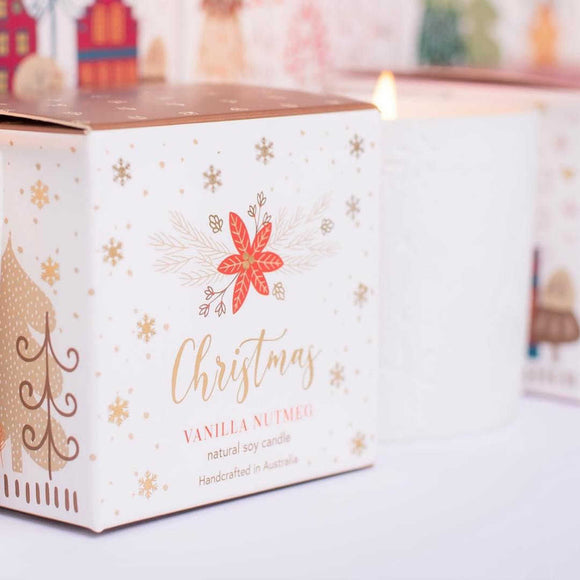 CHRISTMAS 2023! Vanilla & Nutmeg Classic Christmas Candle