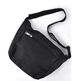 Contrast Strap Shoulder/Crossbody Bag - Black