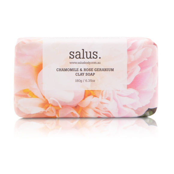 NEW! Salus Body Chamomile & Rose Geranium Clay Soap