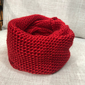 SALE! Knit Scarf - Red