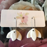 Porcelain Flower Drop earrings