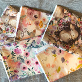 Burp Cloth Bundle (5 Pack) - Bunnies & Blooms