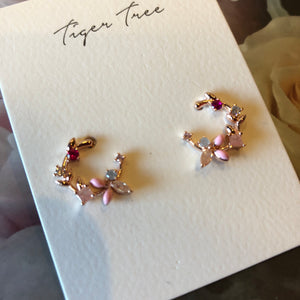 Pretty in Pink Crystal Stud earrings