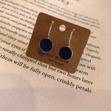 Enamel Coloured Drop earrings