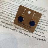 Enamel Coloured Drop earrings