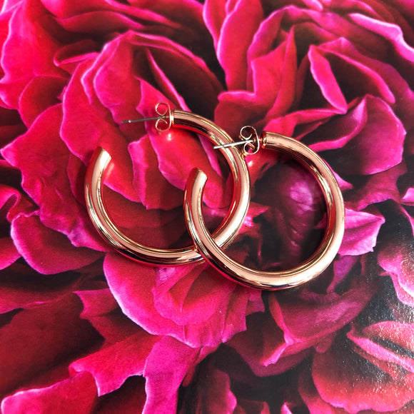 Rosie Rose Gold Hoop earrings