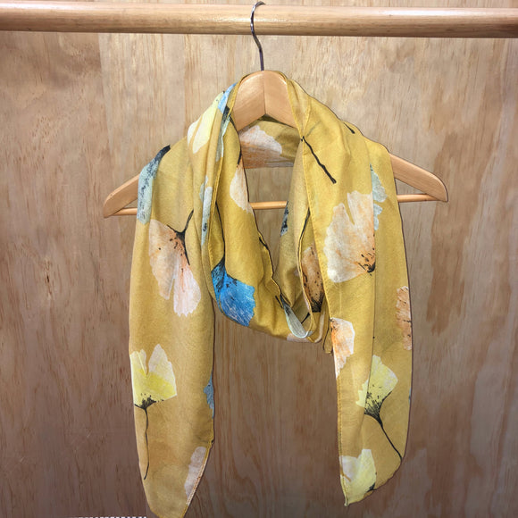 Falling Leaves Scarf - Yellow