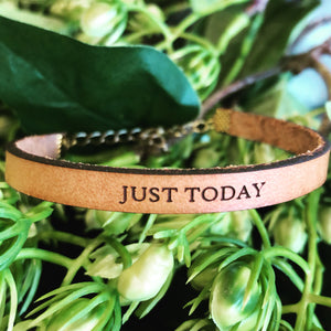 Just Today Leather Bracelet