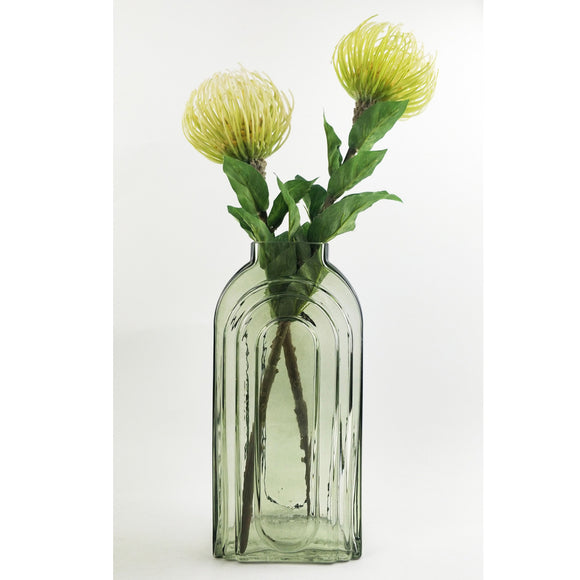 Tall Glass Vase - Sage