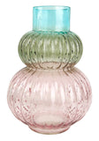 NEW SHAPE! Curved Glass Vase - Sky/Sage/Rose
