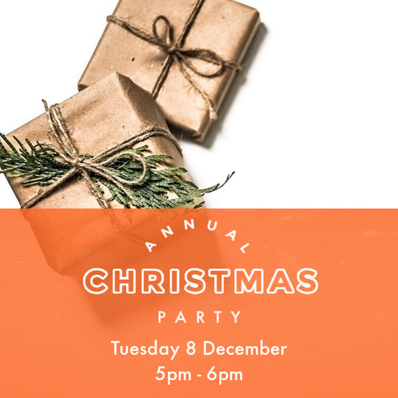 Christmas Party - Tuesday 8 Dec - 5pm to 6pm