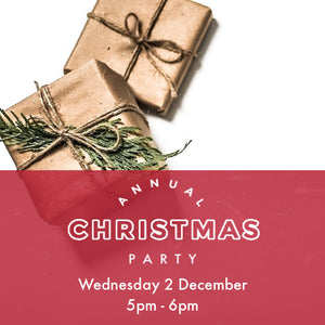 Christmas Party - Wednesday 2 Dec - 5pm to 6pm
