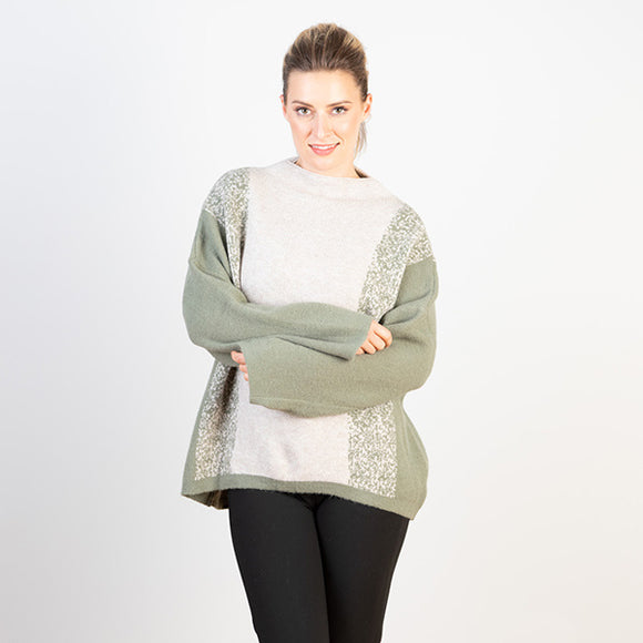 Abstract Side Pattern Knit