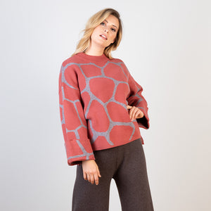 Abstract Printed Pattern Knit