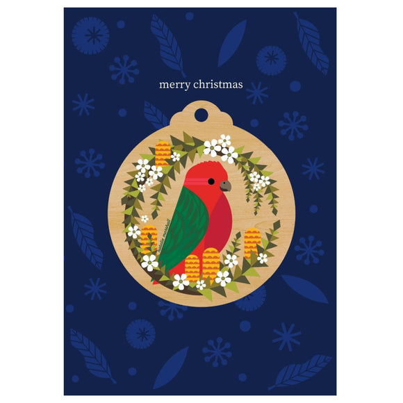 CHRISTMAS 2021! Christmas Decoration Card - Red Bird