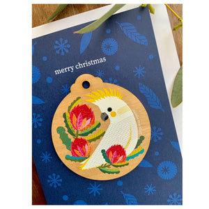 CHRISTMAS 2021! Christmas Decoration Card - White Bird