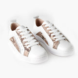 SALE! Walnut Hatch Leather Sneaker - White