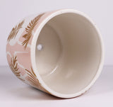 Palm Planter Pink/Gold Small 12cm
