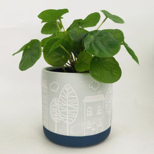 Bree Planter Blue Medium 14cm